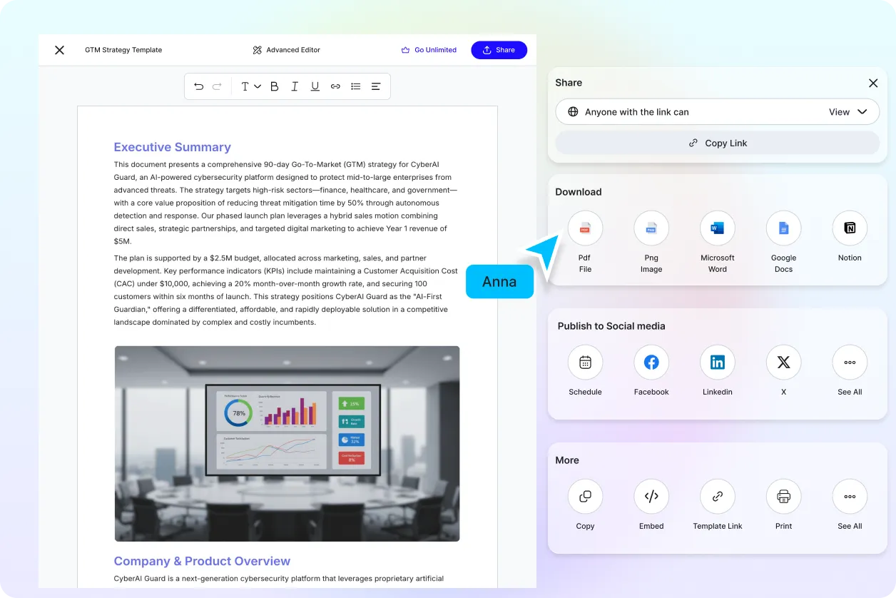 Free AI Go to Market Strategy Generator, Create GTM Strategy Documents Online Free AI Go to Market Strategy Generator, Create GTM Strategy Documents Online
